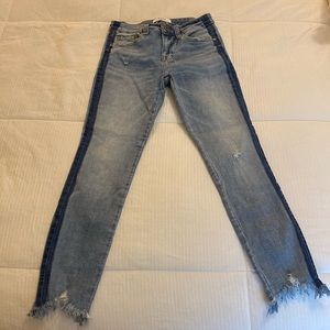 Pistola cropped distressed jeans